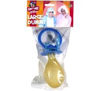 Smiffys Large Dummy, Soother, Assorted Pink or Baby Blue, , Funny Fancy Dress, Adult Dress Up Accessories