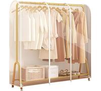 Large Dustproof Cover for Clothes Rack, Transparent PEVA Rod Protective with Fixed Straps, Waterproof Protection for(100x50x150cm)
