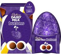 Large Easter Chocolate Eggs - Variety Flavours & Fillings - Seasonal Assorted Chocolate Egg Collection - 149g to 200g | 21 Options (Cadbury Dairy Milk Buttons 190g)