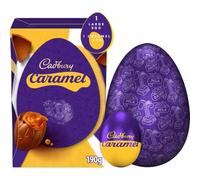 Large Easter Chocolate Eggs Variety For Easter Best gift for Friends & Family (Cadbury Caramel Milk Chocolate Easter Egg 190g)