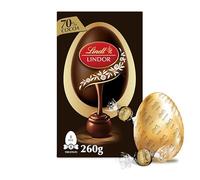 Large Easter Chocolate Eggs Variety For Easter Best gift for Friends & Family (Lindt Lindor Dark Chocolate Egg with 70% Cocoa Truffles 260g)