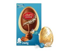 Large Easter Chocolate Eggs Variety For Easter Best gift for Friends & Family (Lindt Lindor Milk Chocolate Egg with Salted Caramel Truffles 260g)