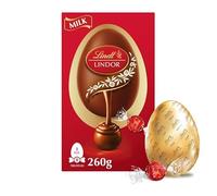 Large Easter Chocolate Eggs Variety For Easter Best gift for Friends & Family (Lindt Lindor Milk Chocolate Egg with Milk Truffles 260g)