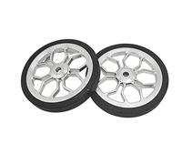 Large Easy Wheels for Brompton Folding Bike,easywheel diameter 80 mm (silver)
