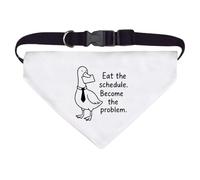 Large 'Eat the Schedule' Dog/Cat/Pet Bandana (PD00065810)