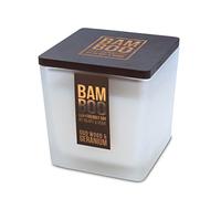 Large eco-responsible Oud wood Geranium candle - heart and home