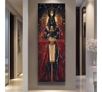 Large Egypt Diamond Painting Anubis Diamond Art Kits for Adults, 70x210 cm/27.5x87.7 in Canvas Diamond Painting Kits for Adults, DIY 5D Crystal Art Diamond Dots Arts and Crafts for Room Wall Decor