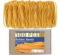 Large Elastic Bands, Heavy Duty Thick Rubber Bands Large Rubber Elastic Bands, Strong Stationary Stretchable Bands for Home Office School Bank Supplies File Folders Litter Box (100)