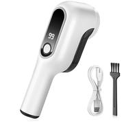 Large Electric Fabric Shaver and Lint Remover - Rechargeable, 3-Speed Adjustable, 6-Leaf Blade, LED Display, Dual Protection, Large Capacity Scrap Storage, Quickly Remove Fluff, Bobble Remover for Clo