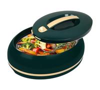 Large Elegant Oval Insulated Carry Dish - One Hand Open Lid - 3.15L - Luxury Heater/Cooler - Thermal Serving Bowl Buffet/Party - Hot Food Container