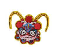 Large Embroidered Cloth Patch Lion Dance Peking Opera Mask Chinese Style(6)