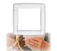 Large Embroidery Hoop 27.9cm Square Cross Stitch Frame - Embroidery Frame with Clips for Fabric - Embroidery Hoops & Cross Stitch Accessories for DIY, Sewing, Needlepoint, Embroidery Hoop Stand Use