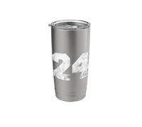 Large Emergency Call Number 24" Twenty-Four Digits Stainless Steel Insulated Tumbler