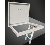 Large Emergency Exit Hatch 86x86 cm - Roof Ventilation Door with Handle Safety Panel for Buildings Fits Openings 51-99 cm Secure & Sturdy Design for Quick Escape.