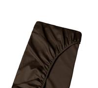 Large Emperor Size Bottom Fitted Sheet - Long Staple 100% Egyptian 1000-Thread-Count, 15cm/6" Deep Pockets, Breathable Sateen Weave Bottom Sheet - Chocolate Colour