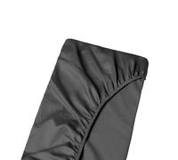 Large Emperor Size Bottom Fitted Sheet - Long Staple 100% Egyptian 1000-Thread-Count, 15cm/6" Deep Pockets, Breathable Sateen Weave Bottom Sheet - Dark Grey Colour