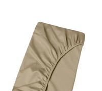 Large Emperor Size Bottom Fitted Sheet - Long Staple 100% Egyptian 1000-Thread-Count, 38cm/15" Deep Pockets, Breathable Sateen Weave Bottom Sheet - Taupe Colour