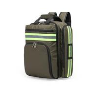 Large Empty First Aid Kit Bag - Waterproof Medical Backpack for Travel, Camping, Cycling, Hiking & Outdoor Emergencies | Organised Storage, Reflective Strips(Army Green)