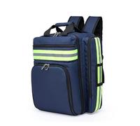 Large Empty First Aid Kit Bag - Waterproof Medical Backpack for Travel, Camping, Cycling, Hiking & Outdoor Emergencies | Organised Storage, Reflective Strips(Blue)