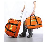 Large EMS Jump Bag Backpack, Wheeled Rescue Pack with Full-Zip Access | Water-Resistant 1200D Oxford, Full-Zip Opening, Multiple Pockets, Reflective Trim,Padded Shoulder Straps,Rescue & Outdoor Use