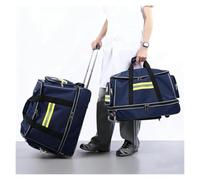 Large EMS Jump Bag Backpack, Wheeled Rescue Pack with Full-Zip Access | Water-Resistant 1200D Oxford, Full-Zip Opening, Multiple Pockets, Reflective Trim,Padded Shoulder Straps,Rescue & Outdoor Use