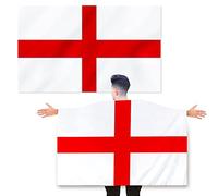 Large England Flag 5X3FT With Sleeve Wearable St George For Football World Cup Fan