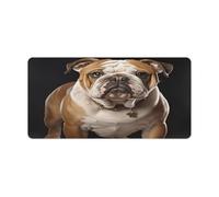 Large English-Bulldog Mouse Pad Waterproof Keyboard Mat Rubber Desk Pad Protector Computer Game Mouse Mat Multifunctional Non-Slip Mousepad for Work Game Office 23.6" X 11.8"
