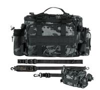 Large Equipment Bag - Waterproof Oxford Fabric Gear Organizer 15.75x5.91x7.87 inch, Adjustable Shoulder Straps and Waist Straps | Outdoor Lag Bag, Gray, riferimento alla descrizione, Please refer