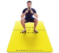 Large Exercise Mat - 10mm Extra Thick Yoga Mat & Workout Mat, 183cm x 80cm | Carry Bag Included, Non-Slip Textured TPE, Reversible Design, Home Workouts, Pilates, HIIT and Stretching