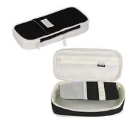 Large Expandable Pencil Pen Case with Compartments, Aesthetic School Supplies Organizer for Girls Boys, Wear-Resistant Oxford Fabric, Unisex Stationery Pouch for College Office Travel (Black)