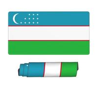 Large Extended Gaming Mouse Pad 75 * 40cm Keyboard Mat Non-Slip Rubber Base Washable Mousepad Flag of the Republic of Uzbekistan Print
