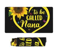 Large Extended Gaming Mouse Pad 75 X 40 Cm Non-Slip Rubber Base, Fun Blessed to Be Called Sunflower Print Desk Mat for Keyboard & Mouse, Office/Gaming Computer Accessories