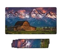 Large Extended Gaming Mouse Pad 75 X 40 Cm Non-Slip Rubber Base, Fun National Park Print Desk Mat for Keyboard & Mouse, Office/Gaming Computer Accessories