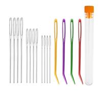 Large Eye Blunt Needles 16 Pcs Darning Needle, Darning Needles for Wool, Crochet Needles, Tapestry Needle, Wool Needles for Sewing Up Knitting for Crochet DIY Crafts