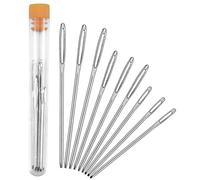 Large Eye Blunt Needles 9 Pcs Large Eye Stitching Needles Hand Sewing Needles Yarn Knitting Needles Sewing Big Eye Darning Needles for Wool