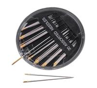 Large Eye Sewing Needles - 30 Piece Stainless Steel Hand Sewing Tools, Easy Thread | Craft Needle Set For Quilts Crochet Embroidery Makes