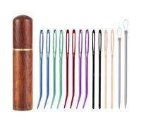 Large Eye Sewing Needles Set, Darning Yarn Sewing Thick Wool Needle Sharp Tapestry Needles Tapestry Needle Bent Needles Hand Knitting Needles Bent Tip Yarn Needles for Hand Knitting