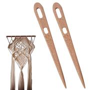 Large Eye Sewing Needles, Wooden Hand Knitting Needles, Handmade Binding Tool, Large Two Eye Weaving Needle, Crochet Bore Needle, Knitwear