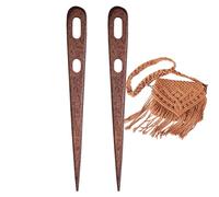 Large Eye Sewing Needles, Wooden Hand Knitting Needles, Handmade Binding Tool, Large Two Eye Weaving Needle, Crochet Bore Needle, Knitwear