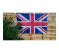 Large Fabric Union Jack Flag Kings Coronation 36 Inch x 24 Inch