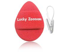 Large Face Sponges for Cleansing with Storage Clips Red Cleansing Puff,5.9 in x 4.3 in,Reusable Hydrophilic Polyurethane Facial Sponges for Face Wash, Reusable Makeup Remover Exfoliating Pads