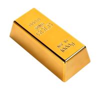 Large Fake Gold Bar Realistic Golden Brick, Bullion Door Stop Weight Paperweight for Office Home Decoration Movie Props, Fool's Gold Novelty Gift, Door Weights Door Stops