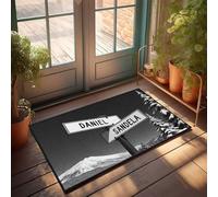Large Fall Door Mat Daniel And Sandela: A Winter Journey Doormat Knock Before Entering Door Sign Plain Outdoor Mat(65X90CM)