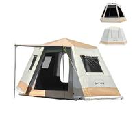 Large Family Camping Dome Tent Hexagonal with Sewn-in Ground Sheet & Full Head Height Waterproof for Outdoor Courtyard Festival 4-6 People 3.3 * 3.3 * 2M