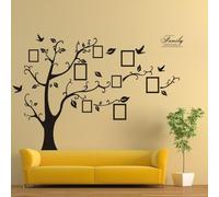 Large Family Photo Tree Wall Decal DIY Photo Frame Tree Wall Stickers Murals Wall Decor Living Room Bedroom TV Background Decor Home Decorations 98.5x71inch