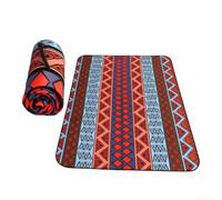 Large Family Picnic Blanket 200x200cm 6-8 Person(Orange) | Three-layer tech, for pu coated base, stays dry on grass, for ideal for damp parks, beach days