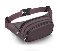 Large Fanny Pack for Women Men - Syican Waist bag with 3-Zipper Pockets, Gifts for Enjoy Sports Traveling Workout Casual Hands-Free crossbody bags Fits MAX 7.9'' iPad & 6.6'' Phone, Khaki, Fits MAX