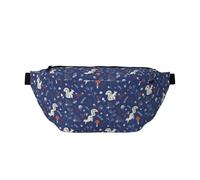 Large Fanny Packs for Women Men Cross Body - Artistic Cute Cartoon Squirrel Travel Crossbody Bags for Women Trendy, Belt Bag for Women Men Crossbody, Waist Bag for Women With Adjustable Strap