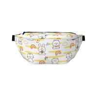 Large Fanny Packs for Women Men Cross Body - Cartoon Cute Rabbit Tiger Travel Crossbody Bags for Women Trendy, Belt Bag for Women Men Crossbody, Waist Bag for Women With Adjustable Strap