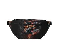 Large Fanny Packs for Women Men Cross Body - Cool Tiger Travel Crossbody Bags for Women Trendy, Waist Bag for WomenBelt Bag for Women Men Crossbody With Adjustable Strap